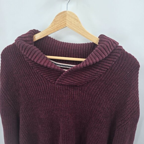 Original Weatherproof Vintage Burgundy 100% Cotton Sweater Size XXL - Picture 5 of 13
